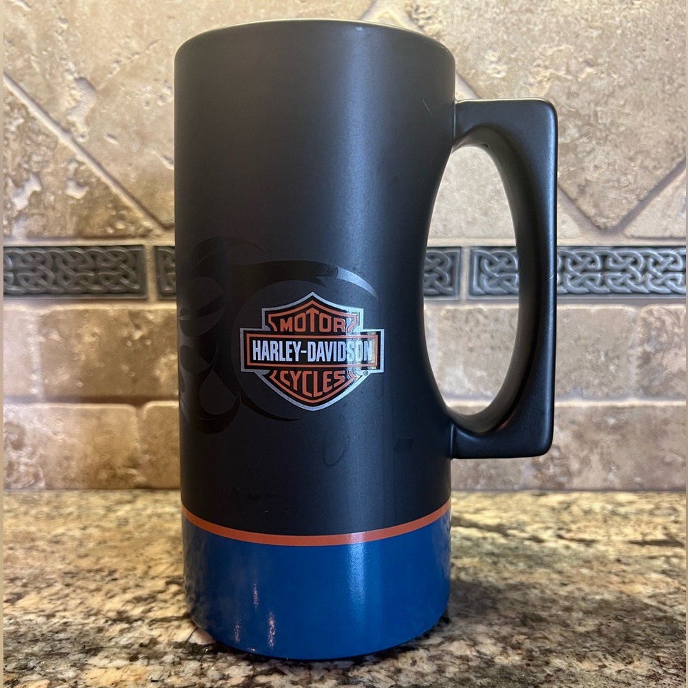 Harley-Davidson Mug Black and Blue Hallmark Special Edition Vintage